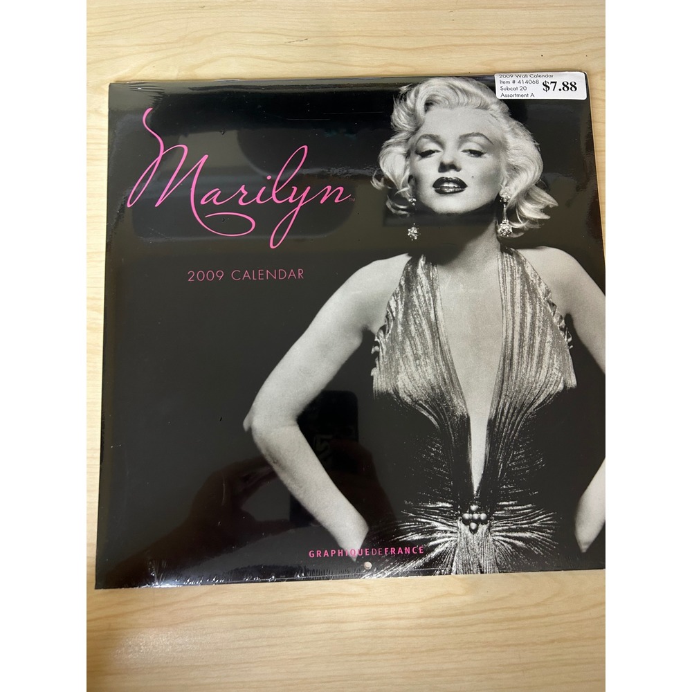Marilyn Monroe 2009 Wall Calendar Graphique‎ de France New Sealed Collectible
